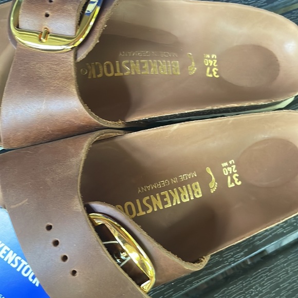 Birkenstock Madrid big buckle in cognac - Picture 2 of 4